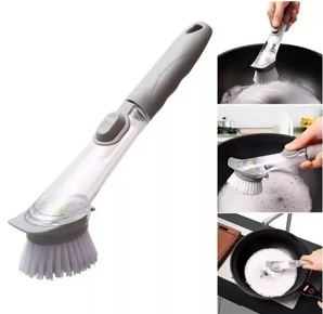 Cepillo de Limpieza con Dispensador: ¡Ahorra Jabón y Tiempo!
