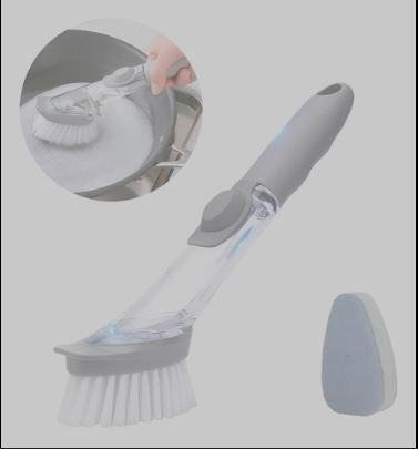 Cepillo de Limpieza con Dispensador: ¡Ahorra Jabón y Tiempo!